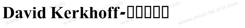 David Kerkhoff字体转换